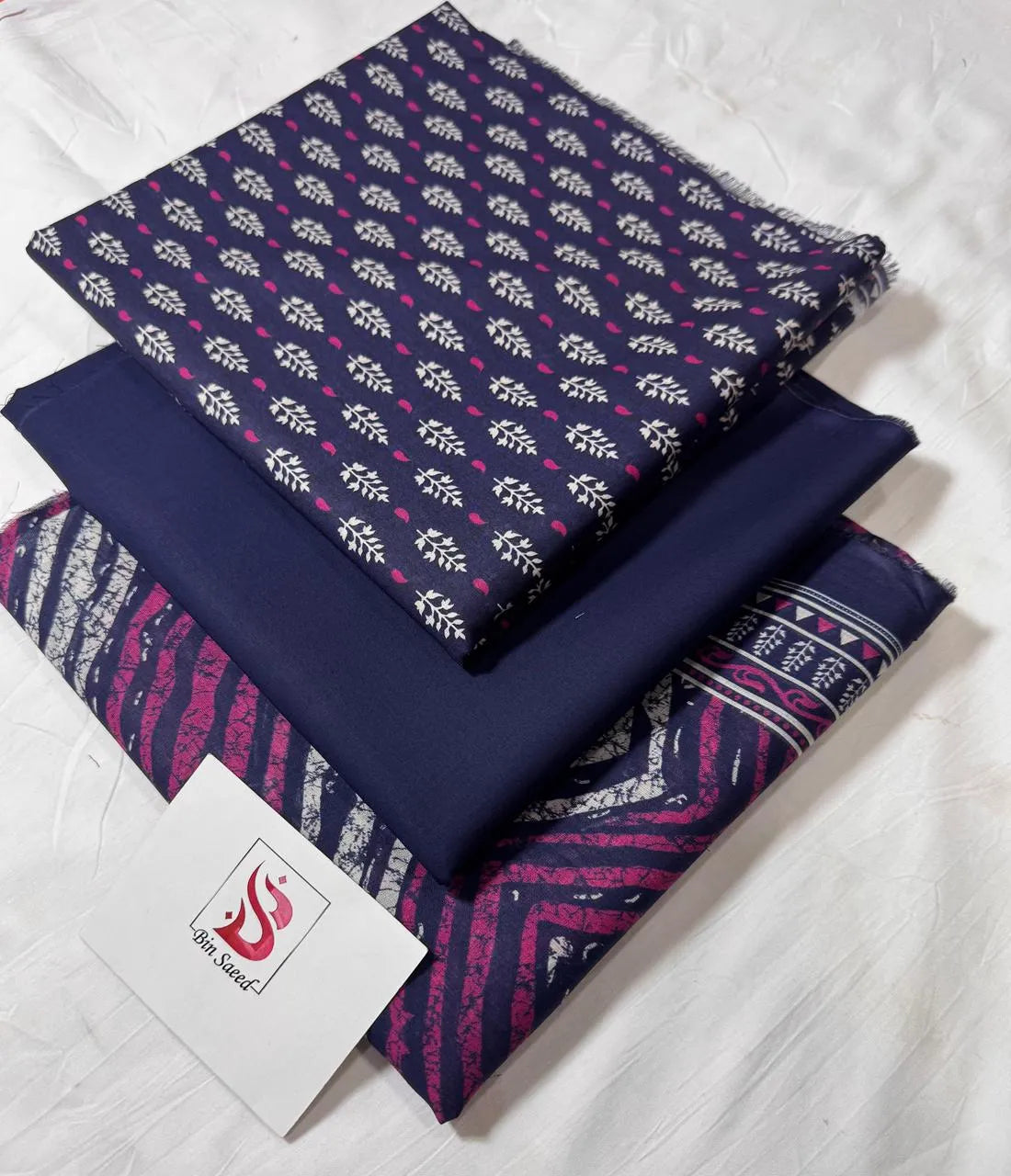 Bin Saeed 3PC Print Lawn Unstitched Suit Vol 28