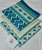Bin Saeed 3PC Print Lawn Unstitched Suit Teal Floral