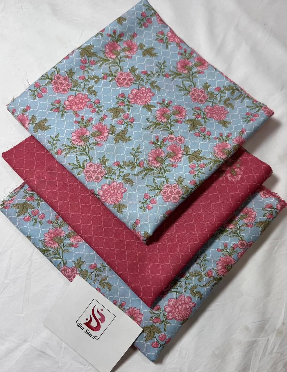 Bin Saeed 3PC Print Lawn Unstitched Suit Vol 8