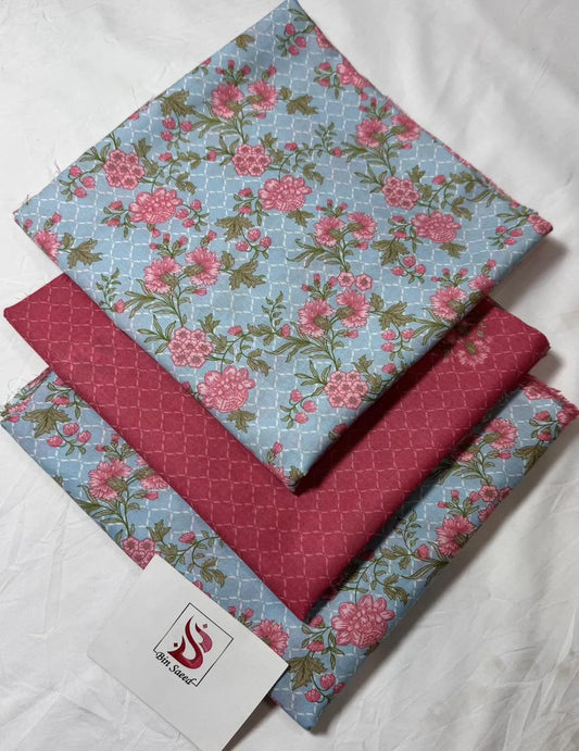 Bin Saeed 3PC Print Lawn Unstitched Suit Vol 8