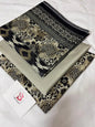 Bin Saeed 3PC Print Lawn Unstitched Suit Maroon Beige Floral