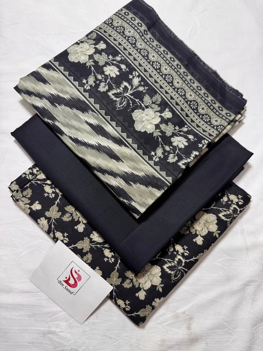 Bin Saeed 3PC Print Lawn Unstitched Suit Vol 19