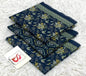 Bin Saeed 3PC Print Lawn Unstitched Suit Dark Teal Floral