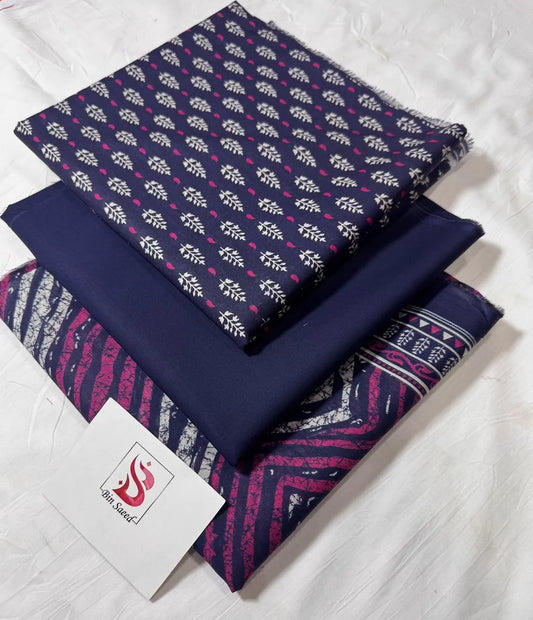 Bin Saeed 3PC Print Lawn Unstitched Suit Vol 28