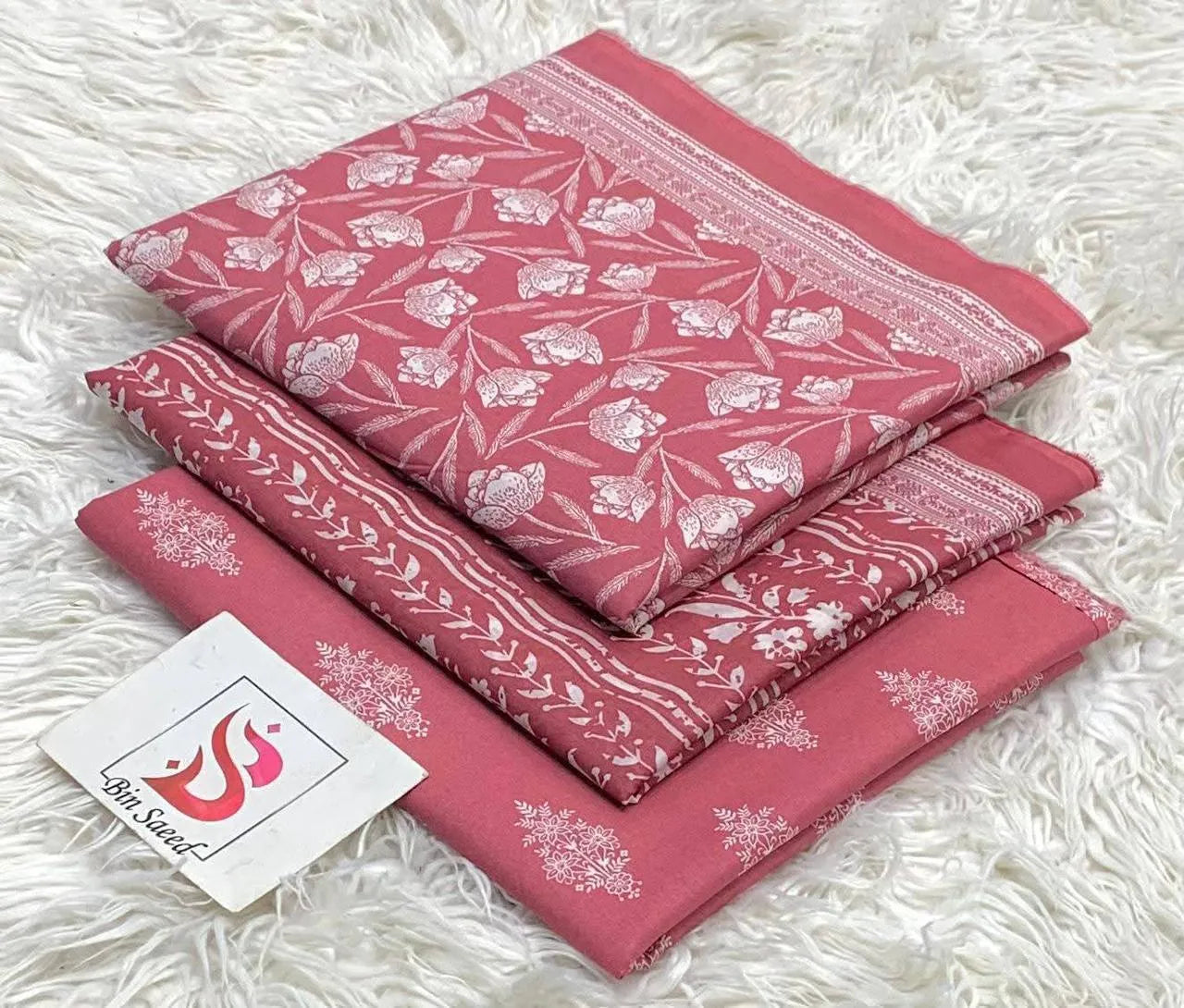 Bin Saeed 3PC Print Lawn Unstitched Suit | Vol-38